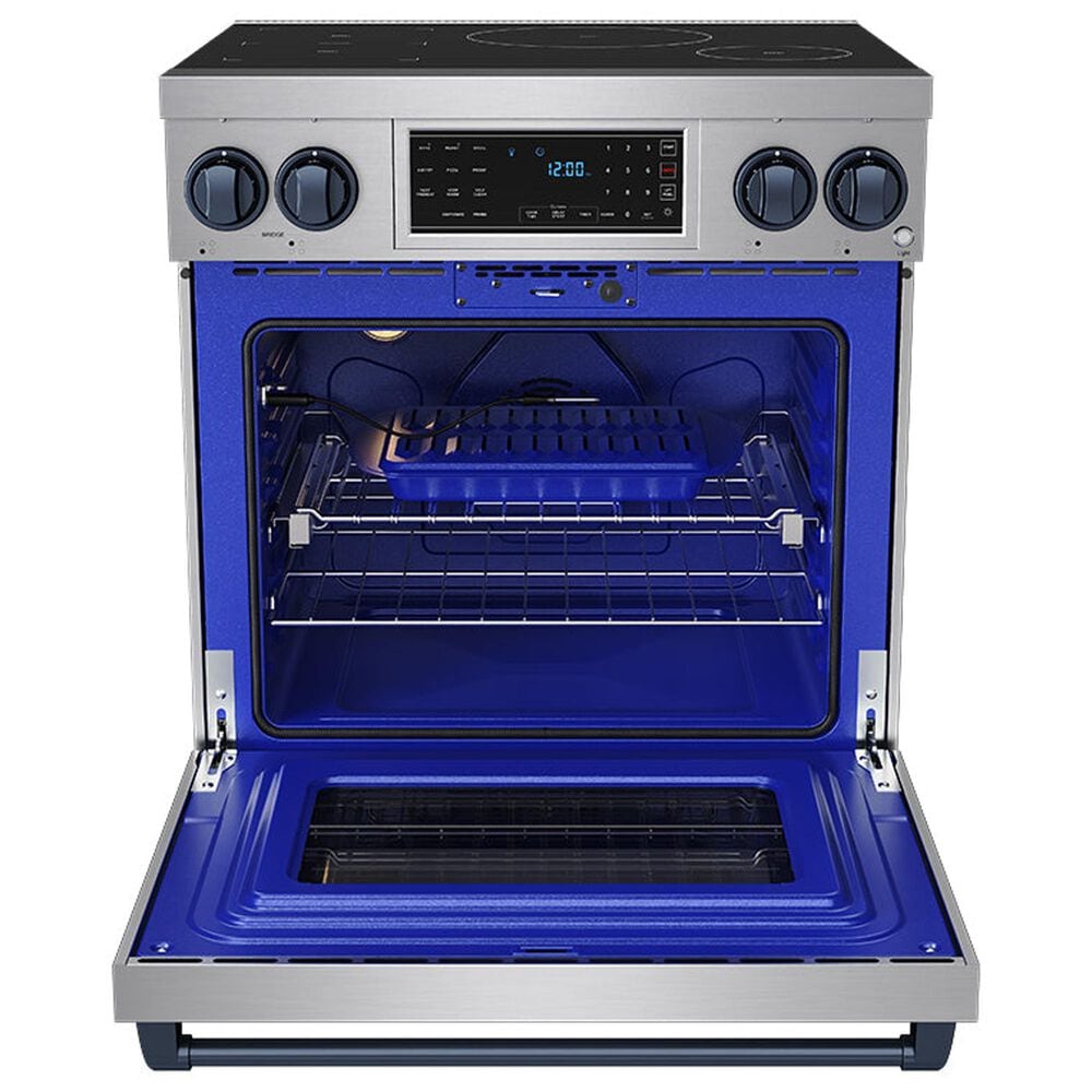 Thor Kitchen Gordon Ramsay 4.8 Cu. Ft. Professional Induction Range with Blue Color Kit Assembly in Stainless Steel, , large