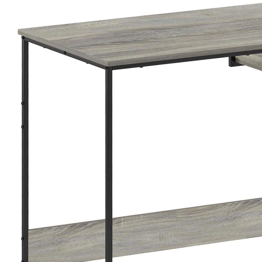 HOMLUX Moretti 35" Study Desk with Open Storage Space in French Oak Grey, , large