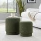 Lumisource Marla 2-Piece Upholstered Ottoman Set in Dark Green, , large