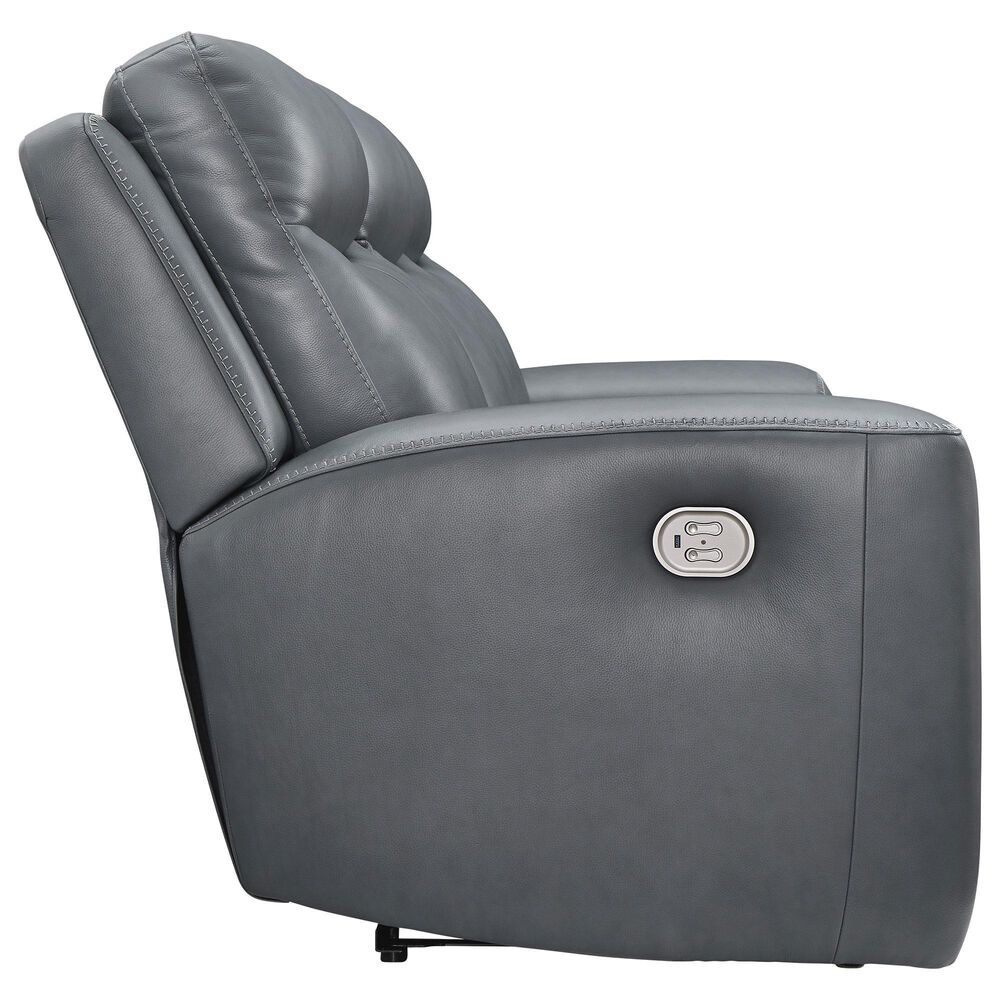 Ashley Mindanao Power Reclining Sofa in Steel, , large