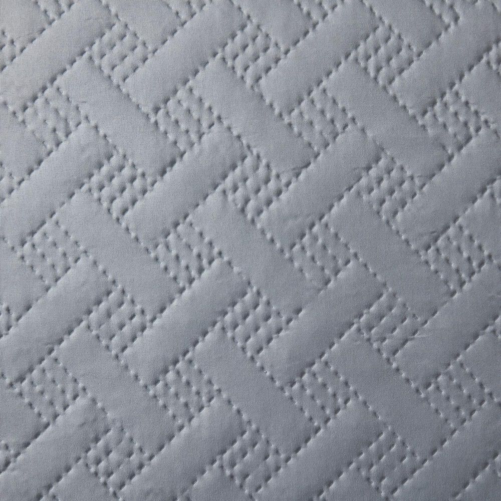 Trade Linker 2-Piece Twin Basket Pinsonic Quilt Set in Silver, , large
