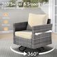 HOMLUX 8-Piece Outdoor Patio Furniture Set in Beige, , large