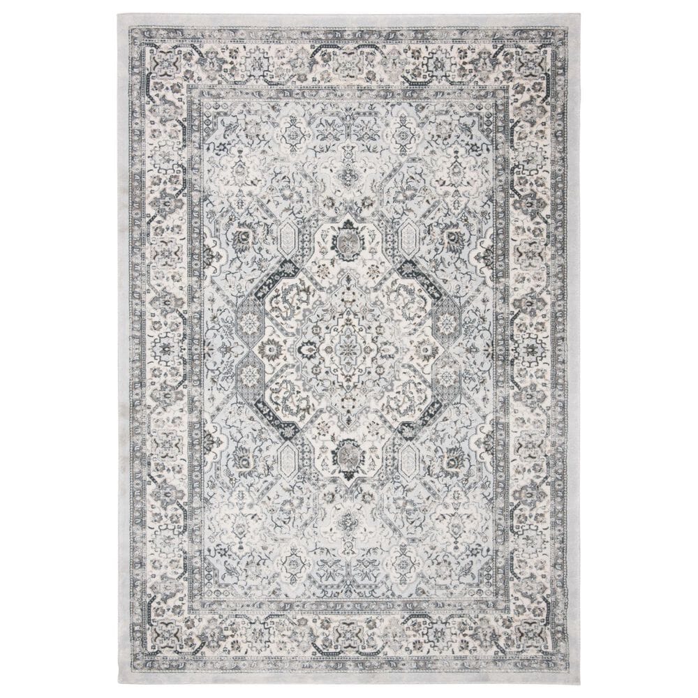 Safavieh Isabella 9" x 12" Dark Grey and Cream Area Rug, , large