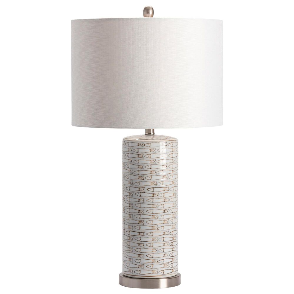 Crestview Collection Morrison Table Lamp in White, , large