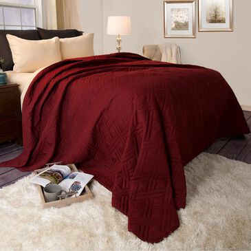 Timberlake Full/Queen Bed Quilt in Burgundy, , large