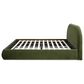 Jennifer Taylor Home Archie Puffy Grounded King Upholstered Platform Bed in Olive Green, , large