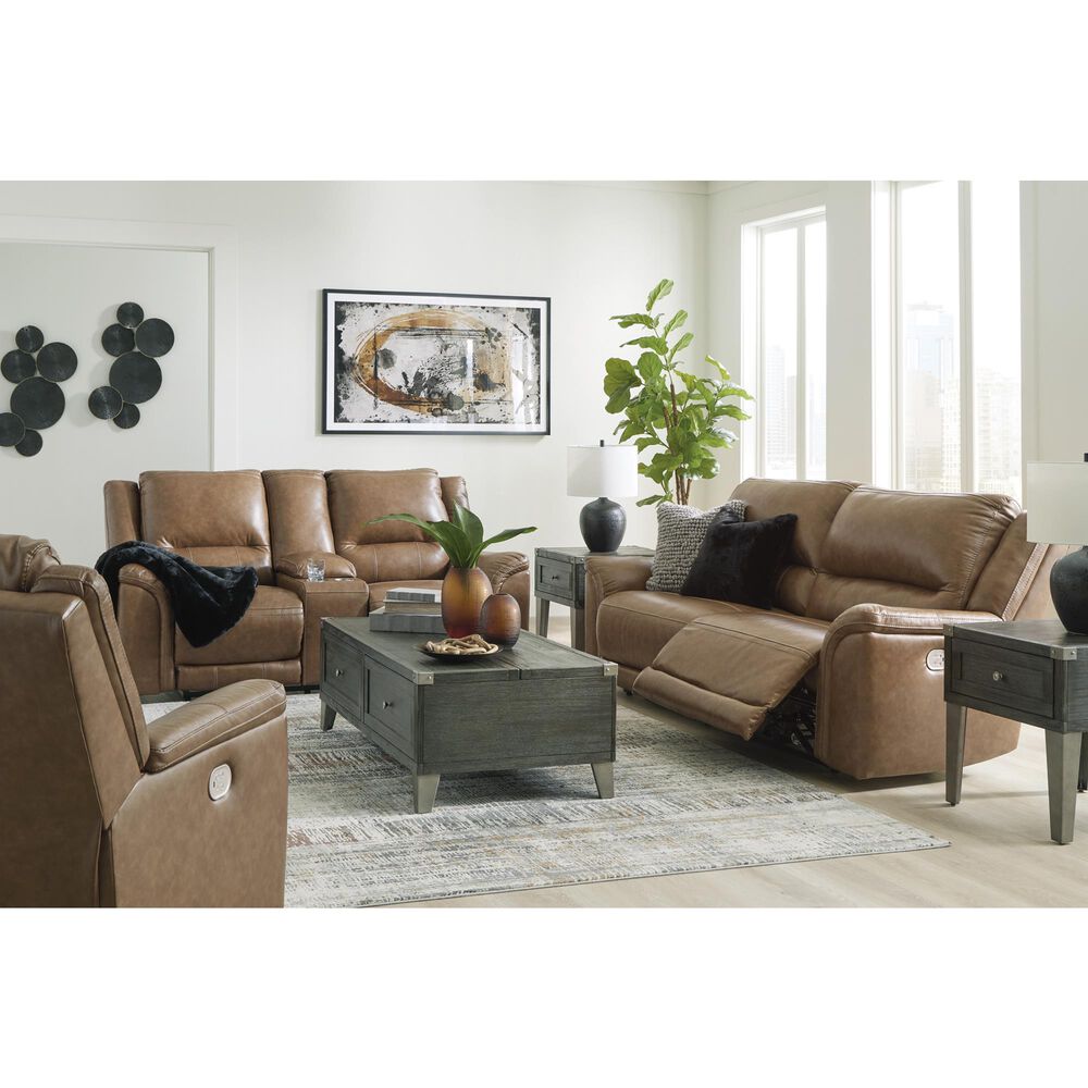 Ashley Trasimeno 2-Piece Power Reclining Living Room Set in Caramel, , large