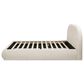 Jennifer Taylor Home Archie Puffy Grounded King Upholstered Platform Bed in Oatmeal Light Beige, , large