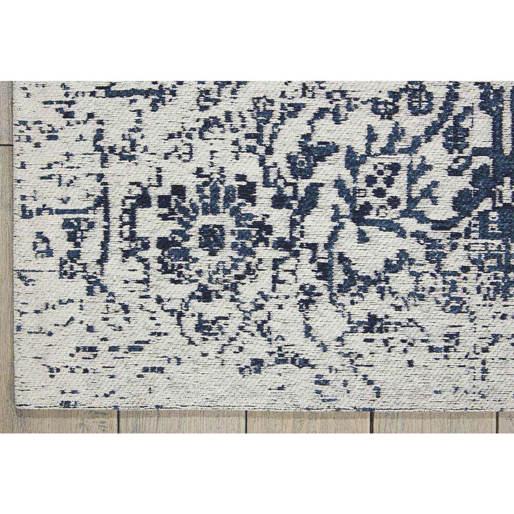 Nourison Damask DAS06 5&#39; x 7&#39; Ivory and Navy Area Rug, , large