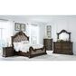 Millenium Maylee King Upholstered Bed and Two Nightstands in Dark Brown, , large
