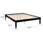 Linden Boulevard Polly Queen Platform Bed without Headboard in Black, , large
