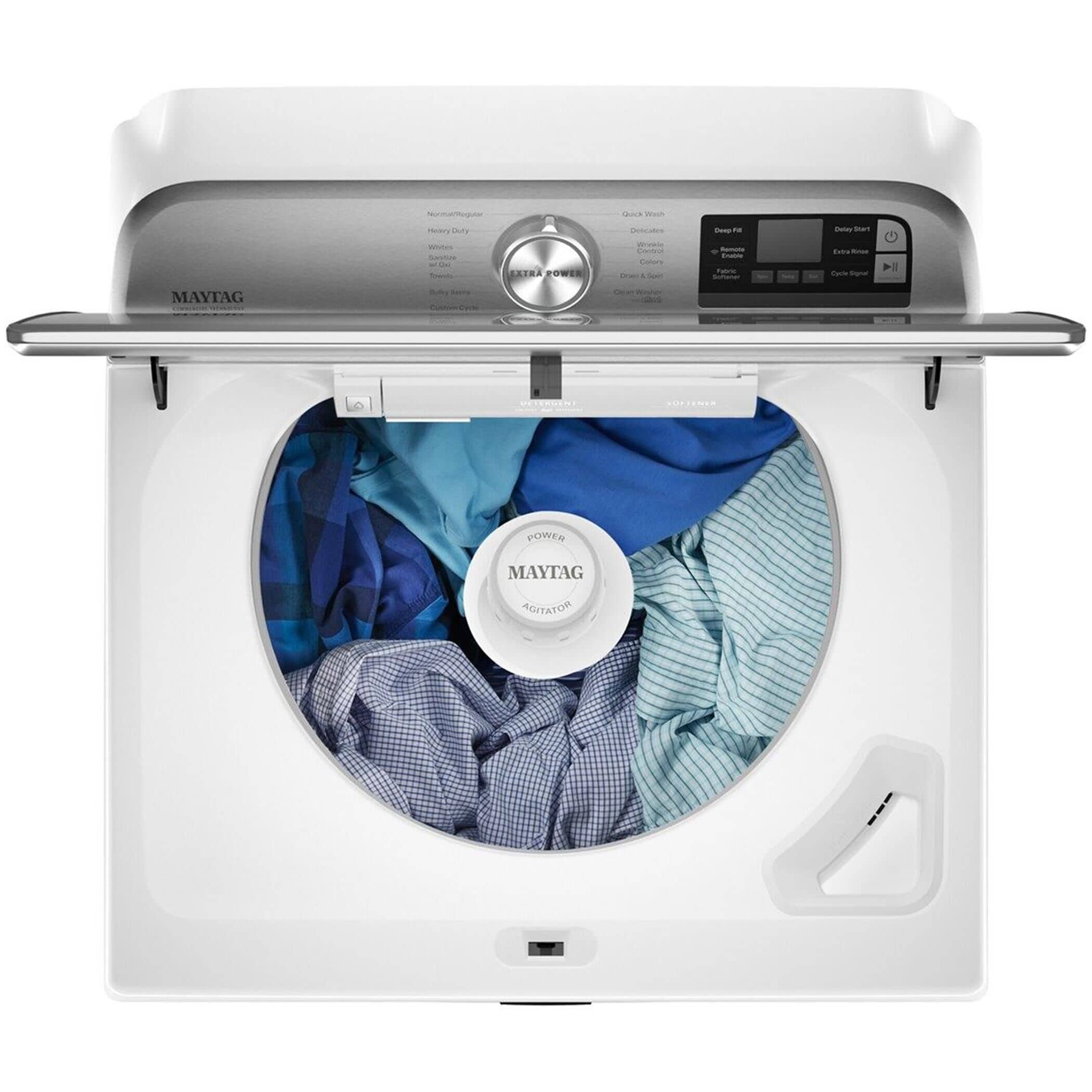 Blue maytag shop washer and dryer