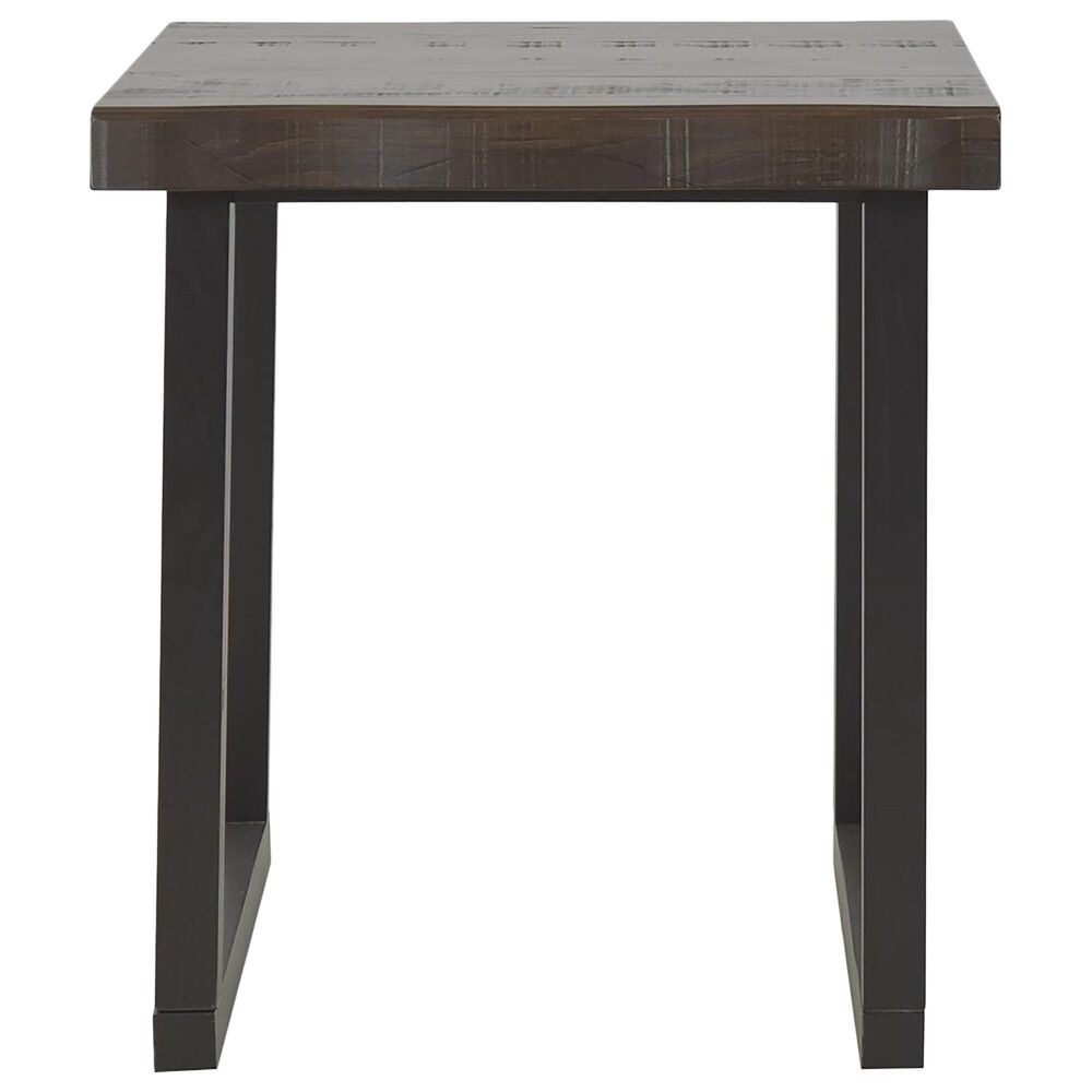 Steve Silver Jennings End Table in Distressed Cherry and Ebony, , large