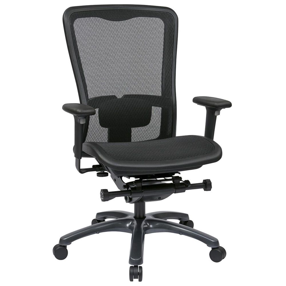 OSP Home ProGrid ProGrid High Back Chair in Black, , large