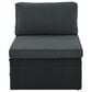 HOMLUX 7-piece Outdoor Conversation Set with Black Wicker in Gray, , large