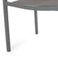 Hearth and Haven Outdoor Modern Aluminum Dining Chair with Dark Gray Rope Weave Seat in Gray (Set of 2), , large