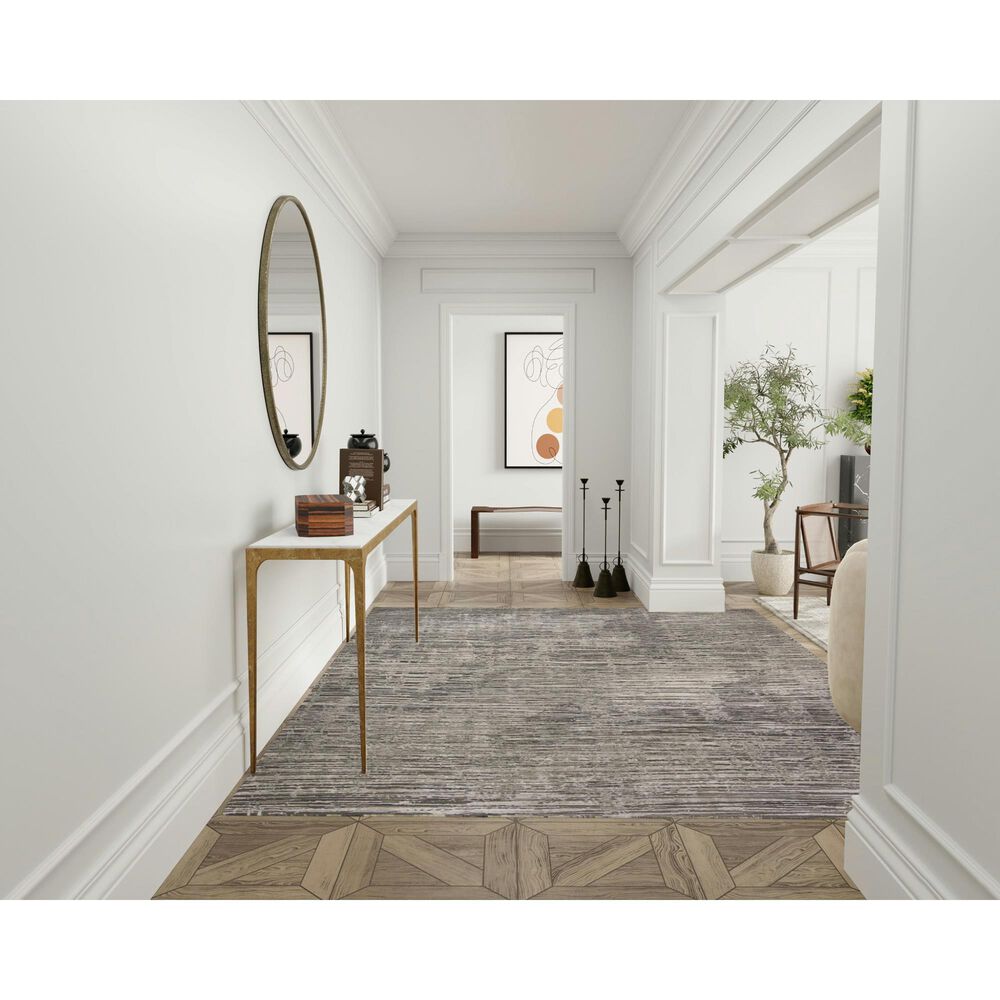 Nourison Sustainable Trends 7&#39;10&quot; x 9&#39;10&quot; Ivory and Grey Area Rug, , large
