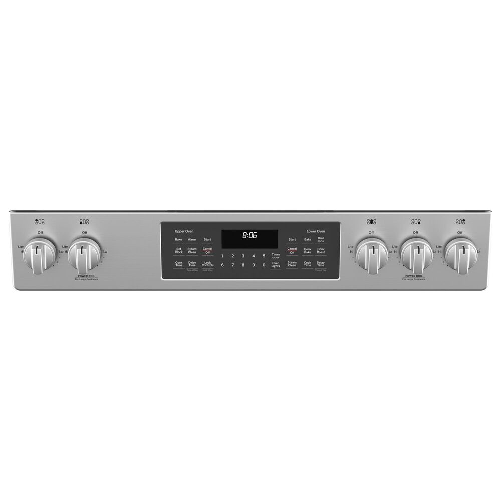 GE Appliances 30&quot; Slide-In Front-Control Gas Double Oven Range in Stainless Steel, , large