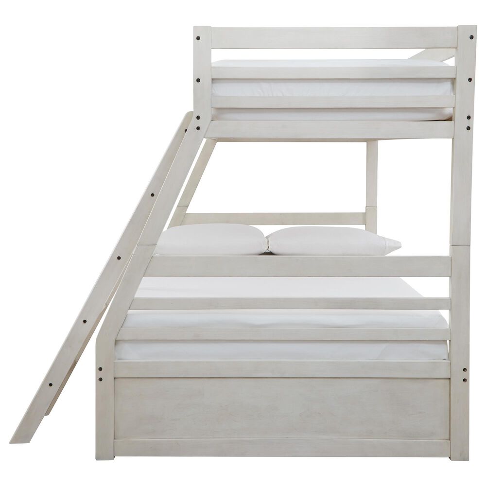 Ashley Robbinsdale Twin over Full Bunk Bed in Antique White, , large