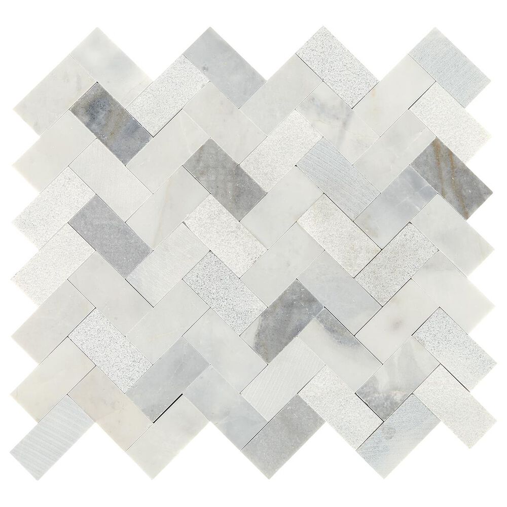 Dal-Tile Minute Mosaix Stormy Mist 11"x12" Herringbone Mosaic Sheets, , large