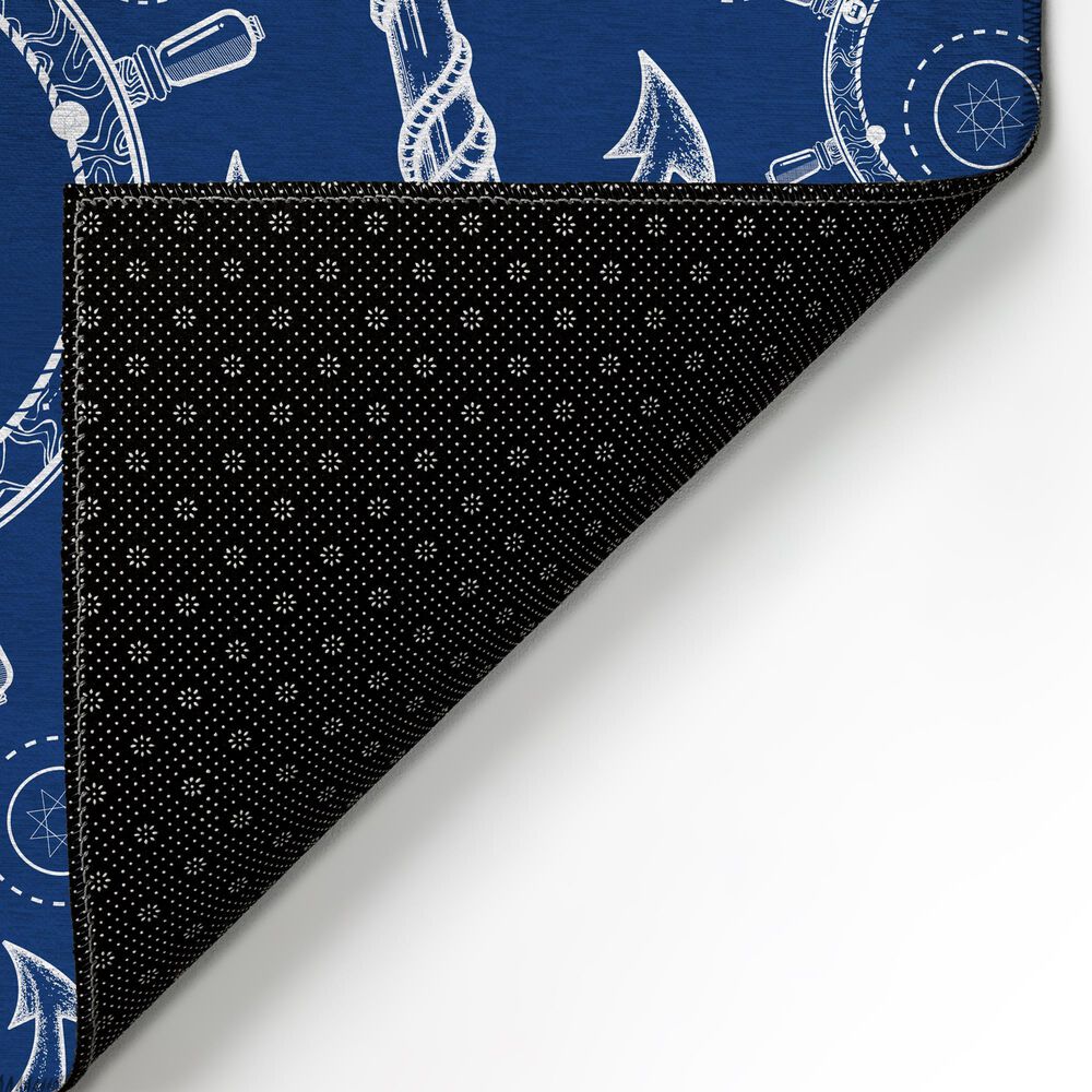 Dalyn Rug Company Harbor HA9 2&#39;3&quot; x 7&#39;6&quot; Navy Indoor/Outdoor Runner, , large