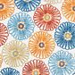 Safavieh Cabana CBN801A 8" Round Creme and Red Indoor/Outdoor Area Performance Rug, , large