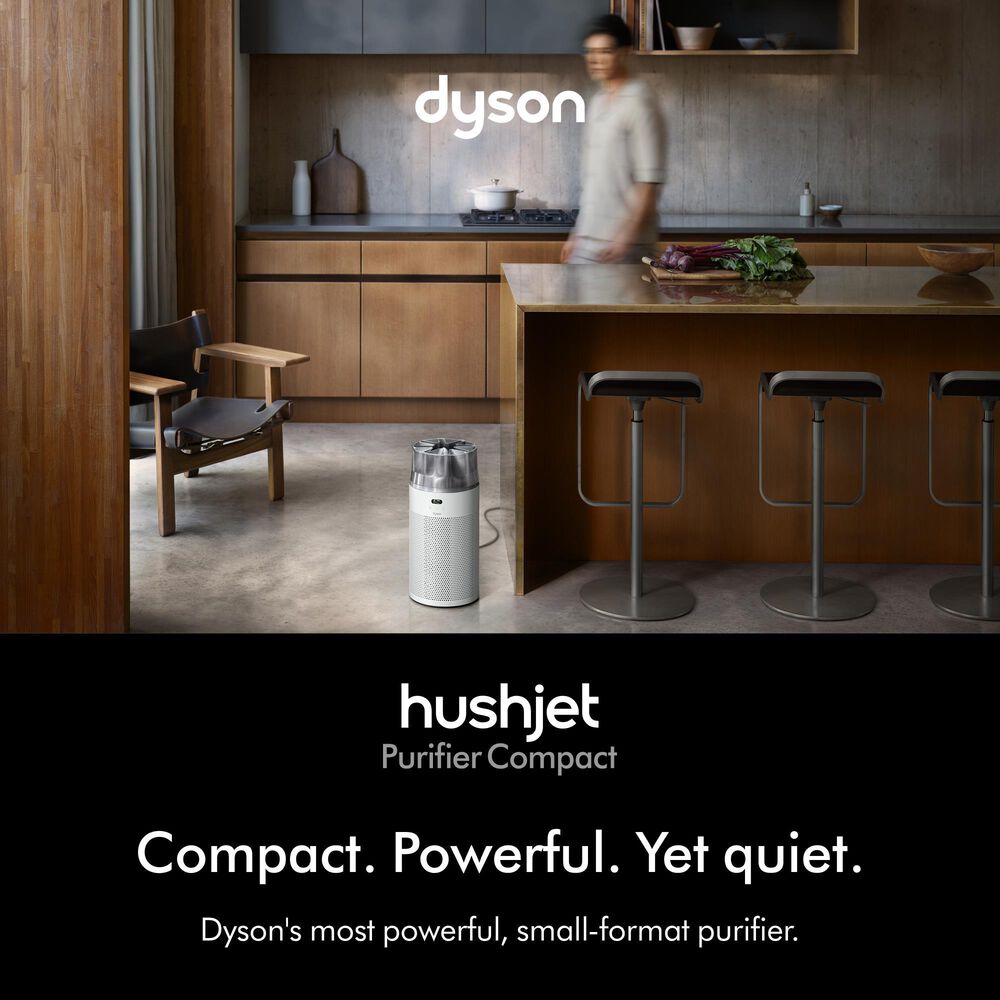 Dyson HJ10 HushJet Purifier Compact in White and Silver, , large