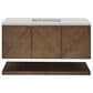 James Martin Vanities Marcello 48" Single Bathroom Vanity in Chestnut with 3 cm Eternal Jasmine Pearl Quartz Top and Rectangular Sink, , large