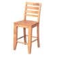 Santa Fe Rustic Rustic Counter Height Chair in Light Wax, , large