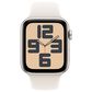 Apple Watch SE GPS + Cellular 44mm Starlight Aluminum Case with Starlight Sport Band - M/L, , large