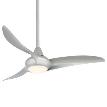 Minka-Aire Light Wave 44" Ceiling Fan with LED Light in Silver, , large