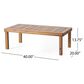 Hearth and Haven 2-Piece Patio Conversation Set with Cream Cushion in Teak, , large