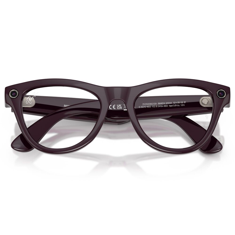 Rayban Glasses Skyler Gen 2 Sunglasses with Clear and Amethyst Transitions Lenses in Shiny Mystic Violet, , large