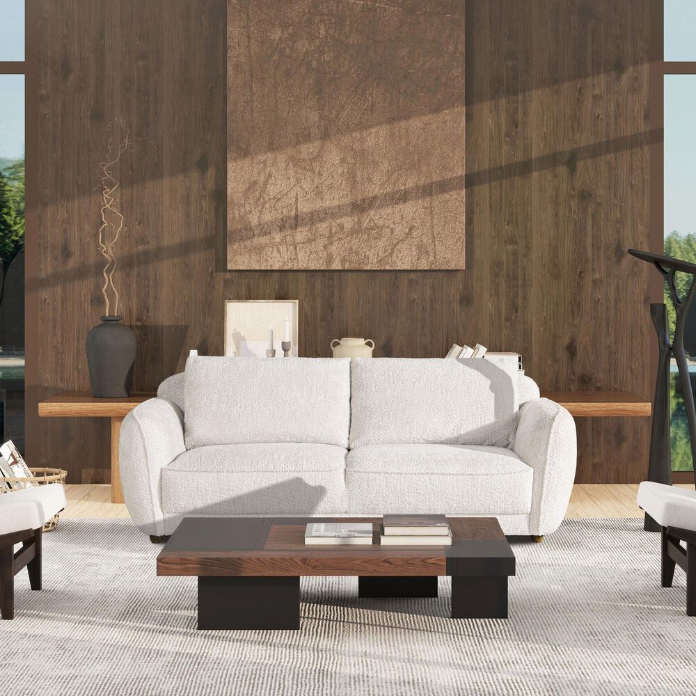 Jennifer Taylor Home Sharon Stationary Sofa in Alpaca Off-White, , large