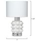 Splendor Living Prestonfield Table Lamp in White and Clear, , large