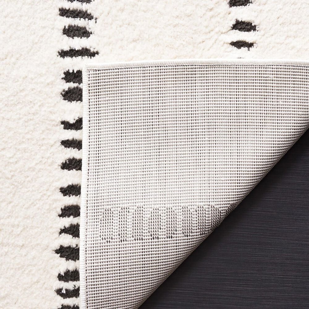 Safavieh Melody MEL114A 5&#39;3&quot; x 7&#39;6&quot; Ivory and Black Area Rug, , large