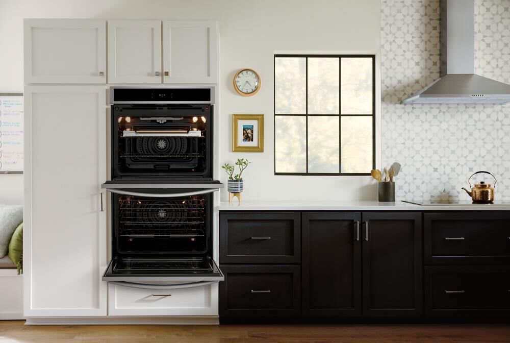 Frigidaire Gallery 30" Double Wall Oven with Stone Baked Pizza in Stainless Steel, , large