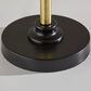 Adesso Cap Table Lamp in Black and Antique Brass, , large