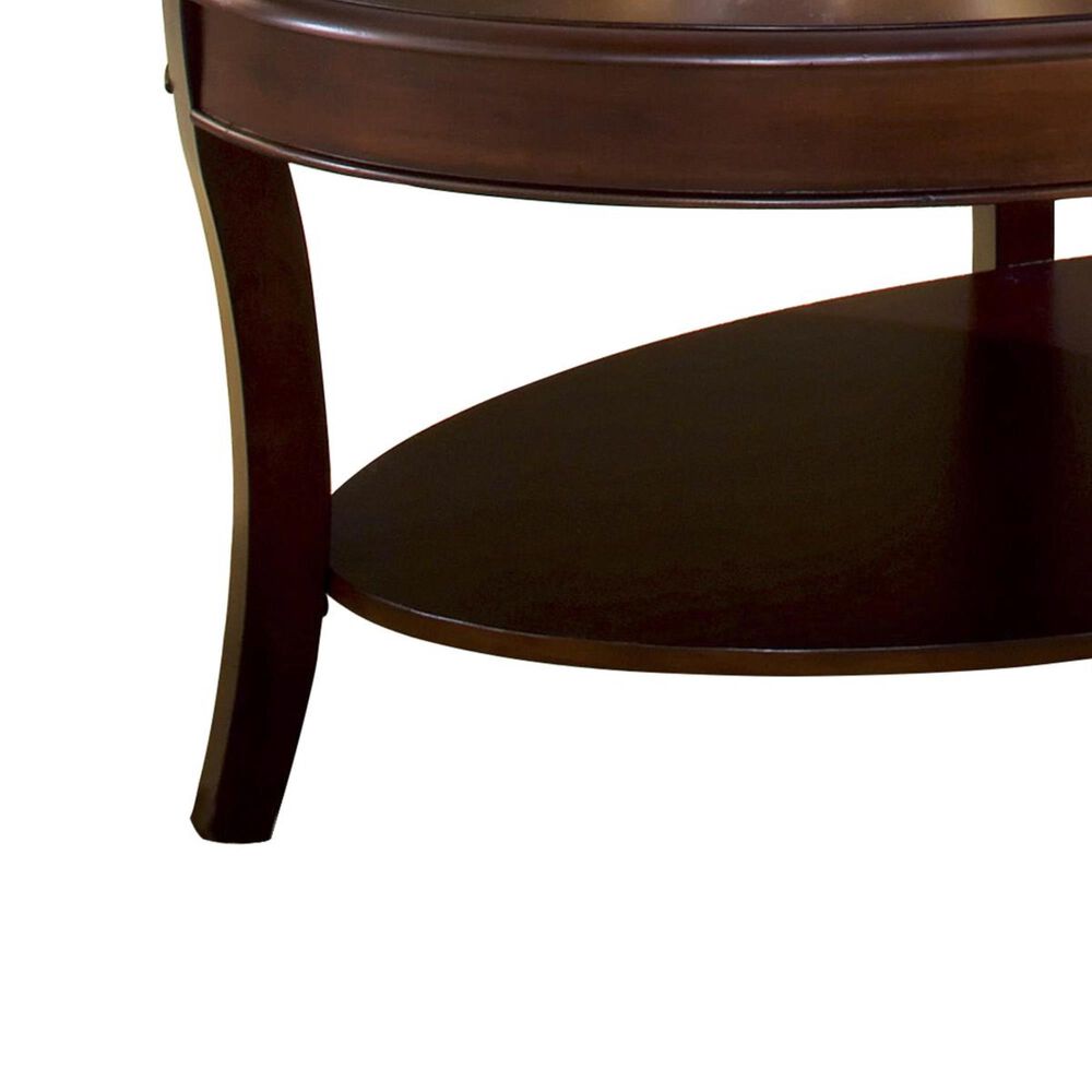 Crystal City Troy Cocktail Table in Brown Cherry, , large