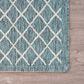 L&R Resources Sun Shower 5" x 8" Blue and Gray Indoor/Outdoor Area Rug, , large