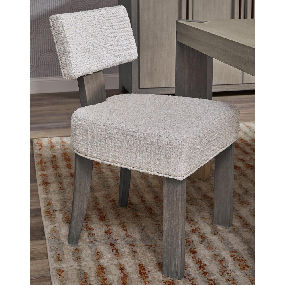 Chapel Hill Anderson Park Dark Klismos Side Chair in Moose Trail and Frontier Brown, , large