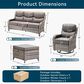 Sunwell Garden 5-Piece Conversation Set in Gray, , large