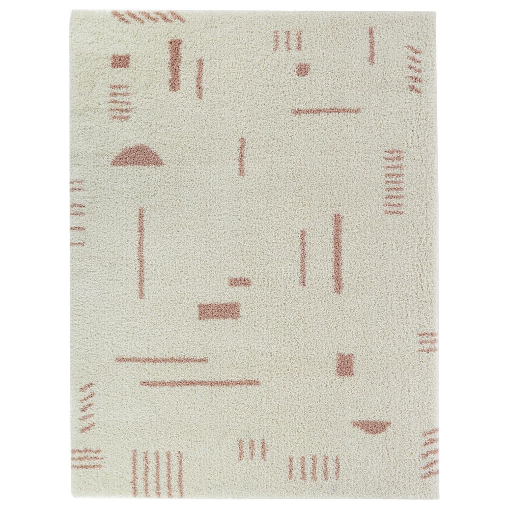 Balta Rugs Rupa 3090657 5"3" x 7" White and Pink Area Rug, , large