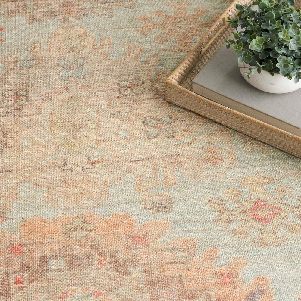 Nourison Vintage Washables Sage and Multicolor 9'10" x 13'2" Area Rug, , large