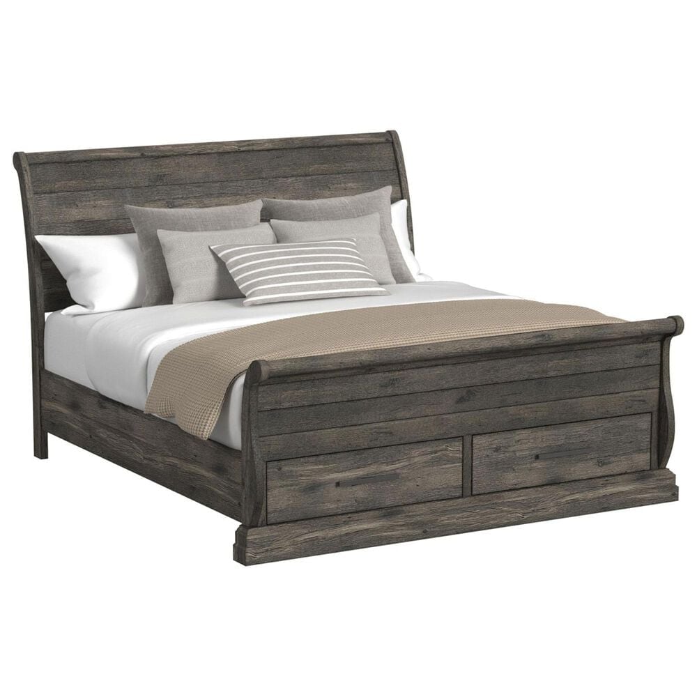 Mayberry Hill Park Ridge 3 Piece King Storage Bedroom Set in Charcoal, , large