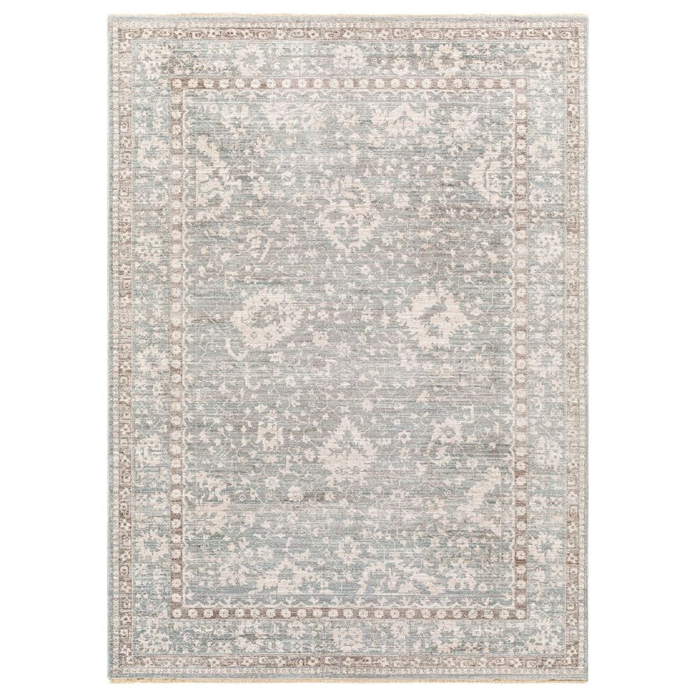 Surya Carlisle 2"11" x 10" Light Sage, Pale Blue, Light Gray and Ivory Runner, , large