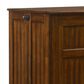 New Day Furniture Daisy Queen Murphy Cabinet Bed in Black Walnut with Mattress, , large
