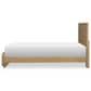 St Claire Home Margot Full Platform Panel Bed in Desert Oak and Cloud White, , large