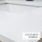 Lexora Home Geneva 48" Single Bathroom Vanity in Navy Blue with 2 cm White Cultured Marble Top and Rectangular Sink, , large