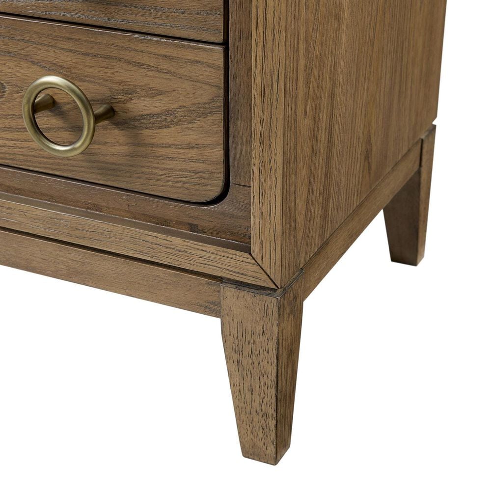 Sterling Timber Elure 3 Drawer Nightstand in Latte with USB Ports, , large